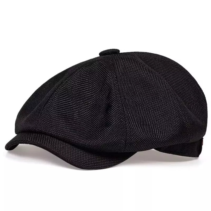 Men's Cotton Newsboy Cap with Adjustable Fit