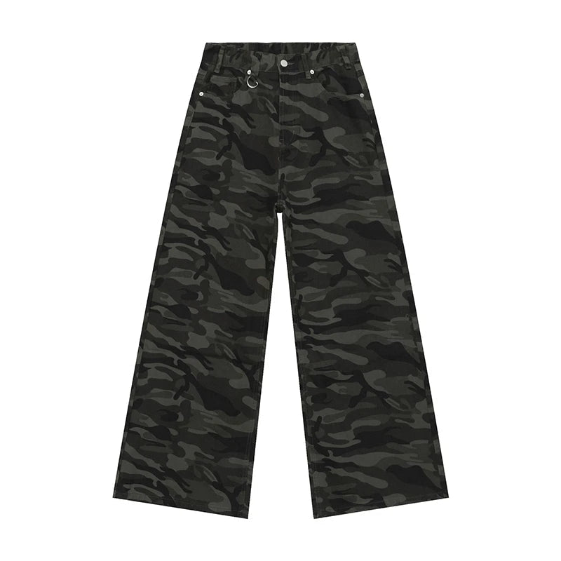 Men's Vintage Wide-Leg Denim Jeans