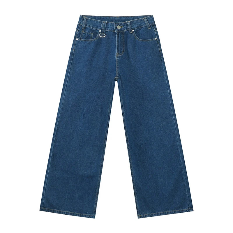 Men's Vintage Wide-Leg Denim Jeans
