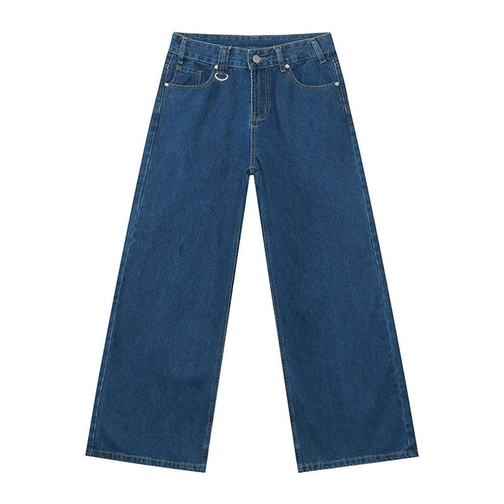 Men's Vintage Wide-Leg Denim Jeans