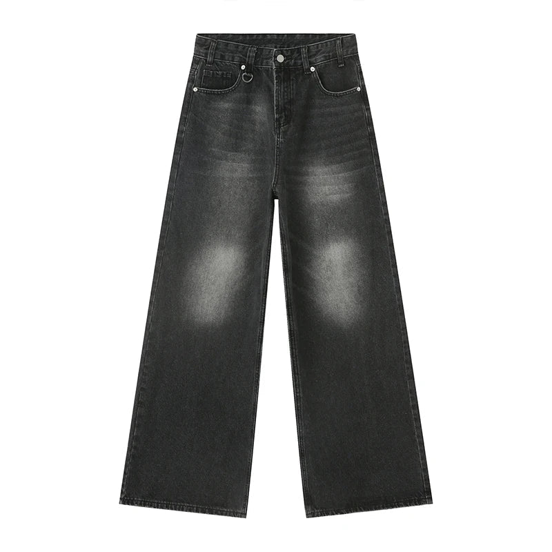 Men's Vintage Wide-Leg Denim Jeans