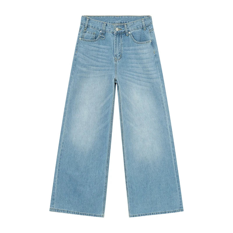 Men's Vintage Wide-Leg Denim Jeans