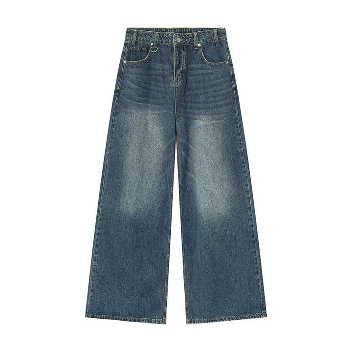 Men's Vintage Wide-Leg Denim Jeans