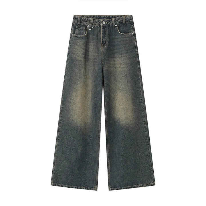 Men's Vintage Wide-Leg Denim Jeans