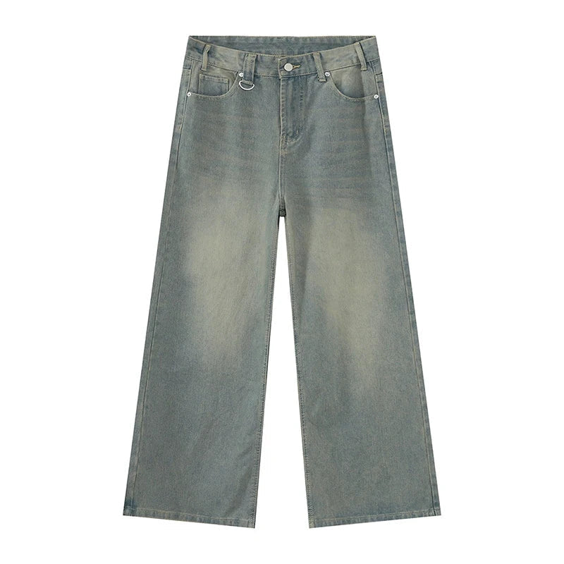 Men's Vintage Wide-Leg Denim Jeans
