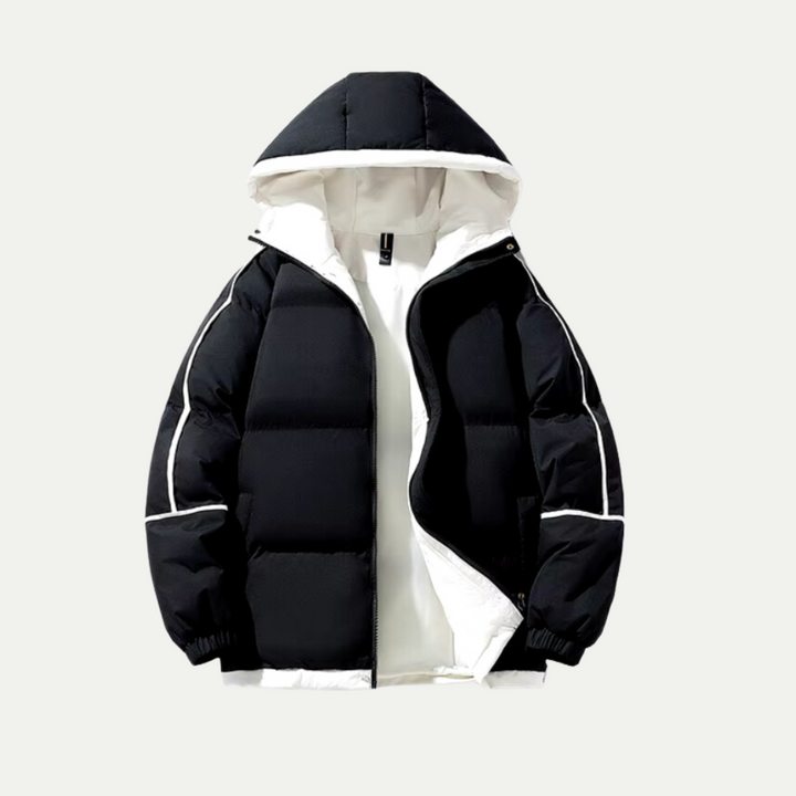 Insulated Hooded Puffer Parka with Relaxed Fit