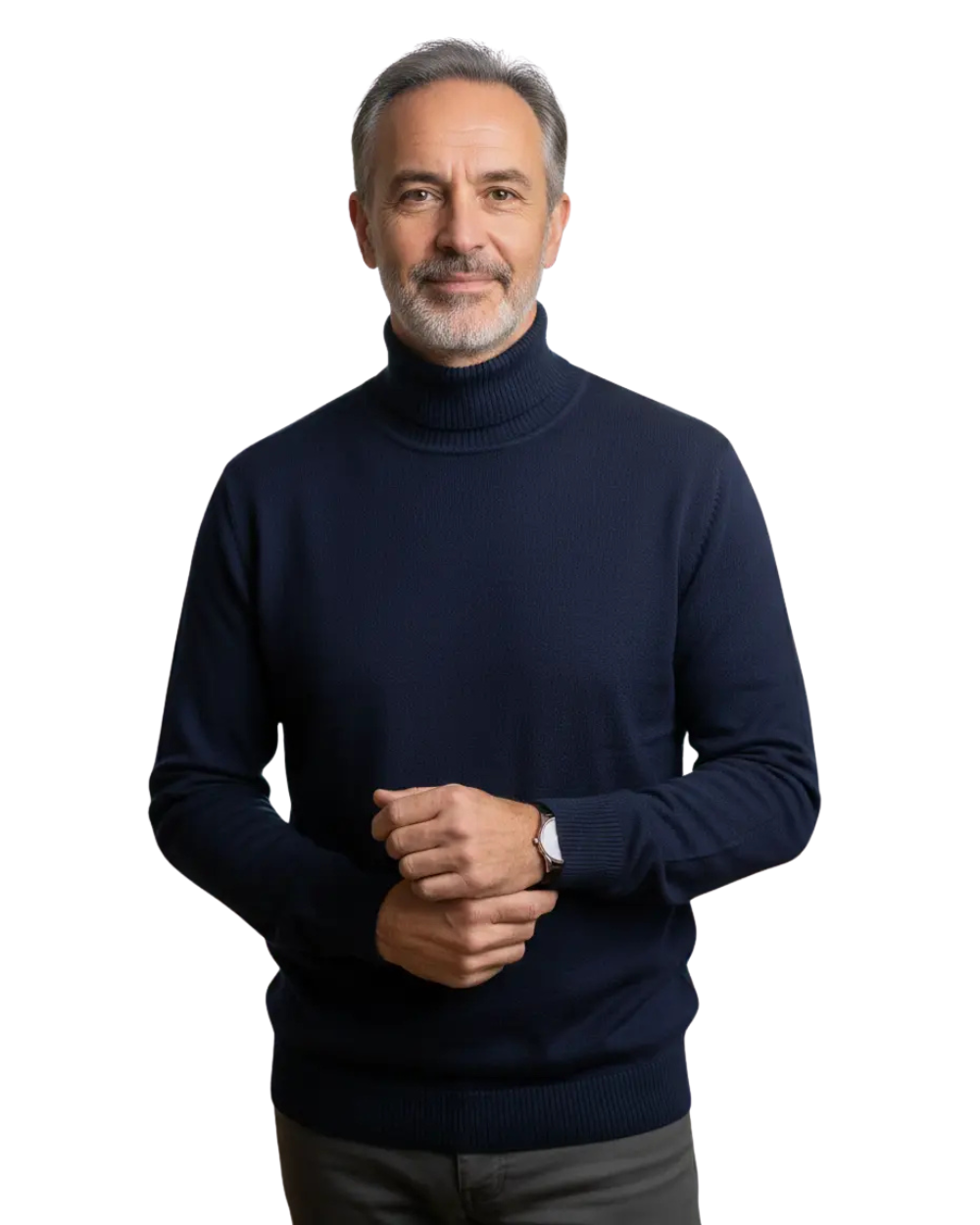 Men's Turtleneck Knit Sweater