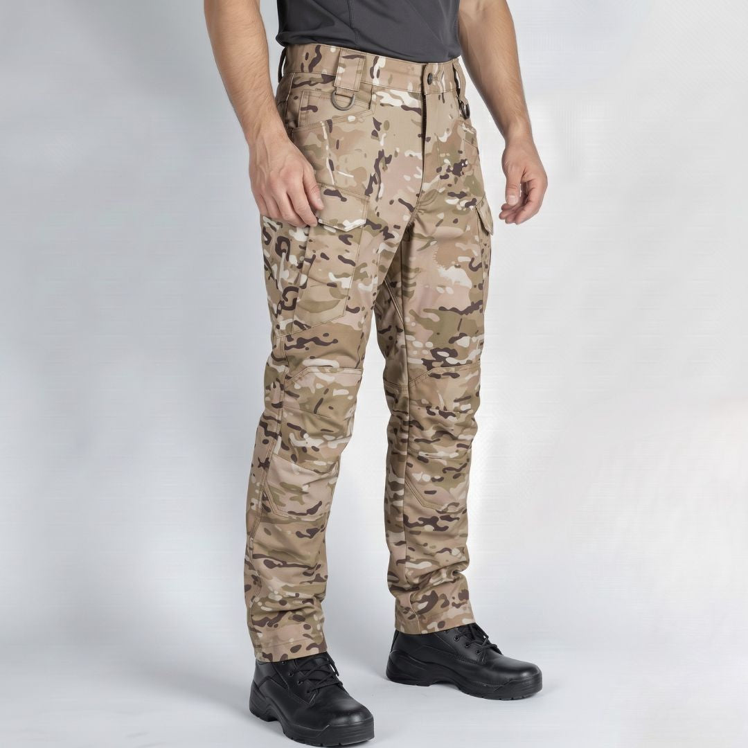 Men's Camo Cargo Pants with Multi Pockets