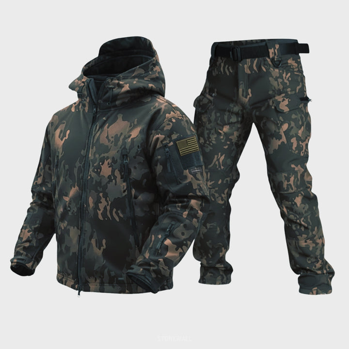 Men's Camo Tactical Jacket and Pants Set