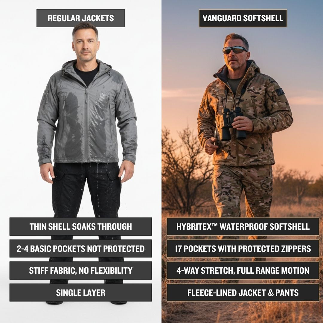Men's Camo Tactical Jacket and Pants Set