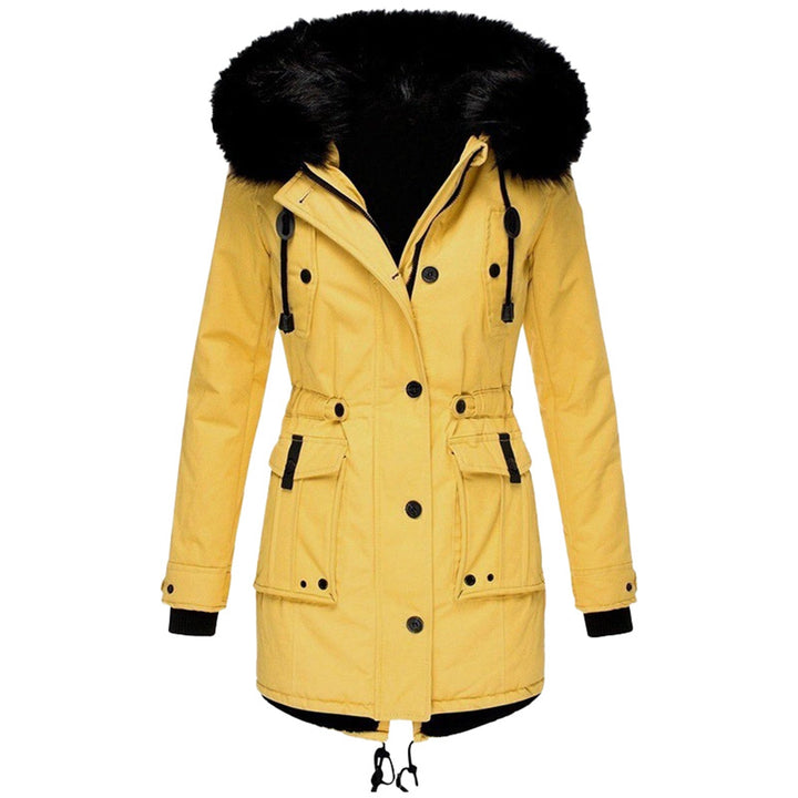 Women's Cotton Parka with Faux Fur Hood