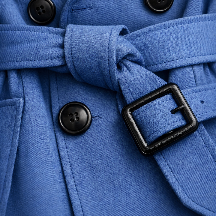 Women's Trench Coat with Belted Waist