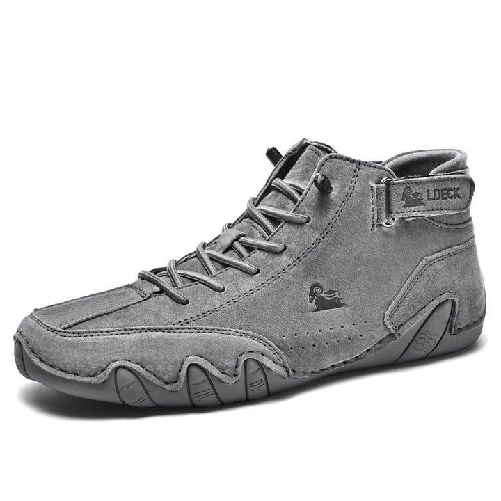 Orthopedic High-Top Barefoot Shoes with Lace-Up Closure