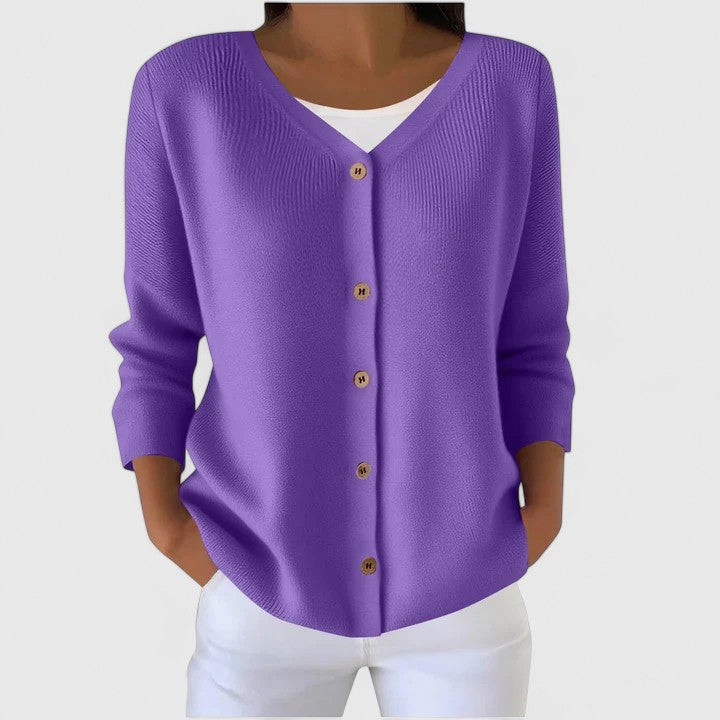 Button Front Knit Cardigan
