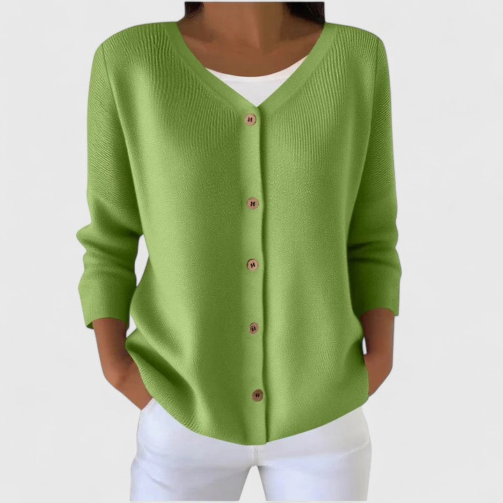 Button Front Knit Cardigan