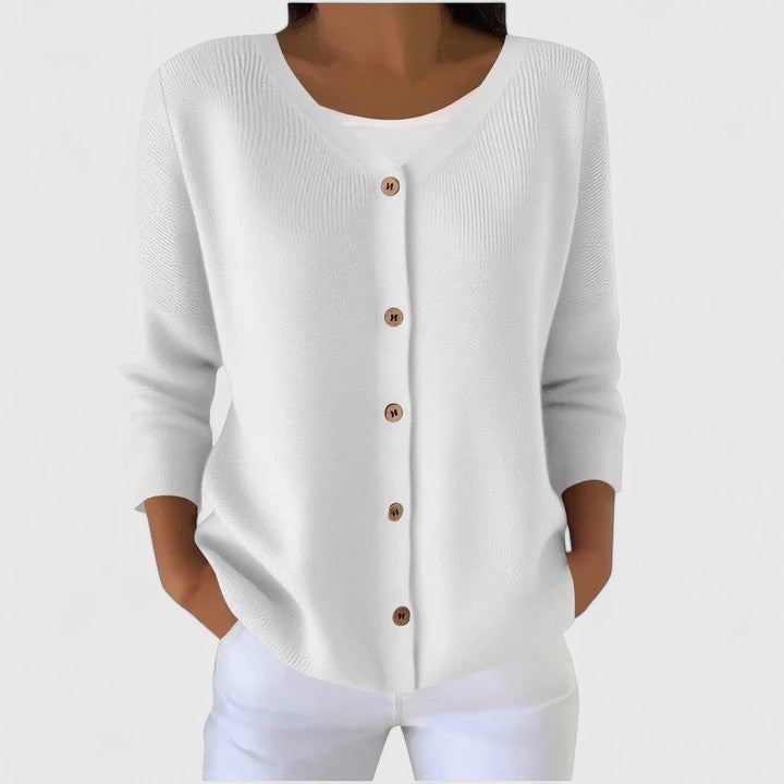 Button Front Knit Cardigan