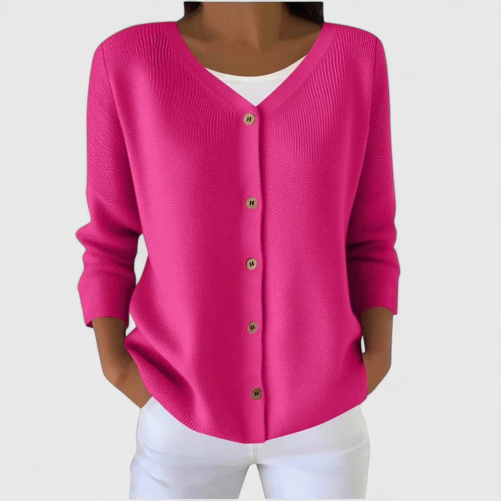 Button Front Knit Cardigan