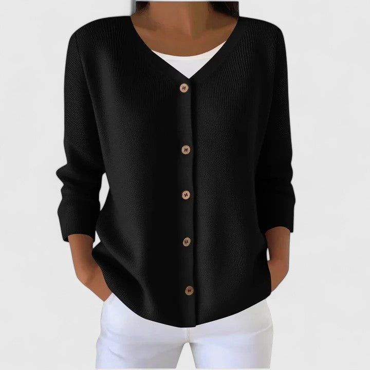 Button Front Knit Cardigan