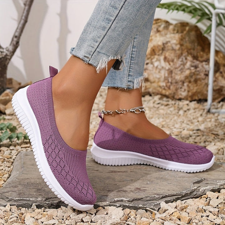 Women's Knit Slip-On Walking Shoes