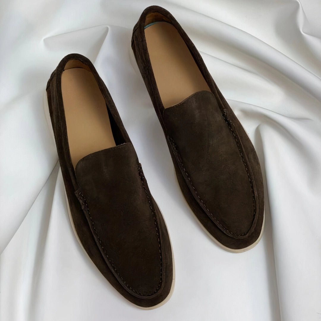 Men's Leather Slip-On Loafers with Comfort Fit
