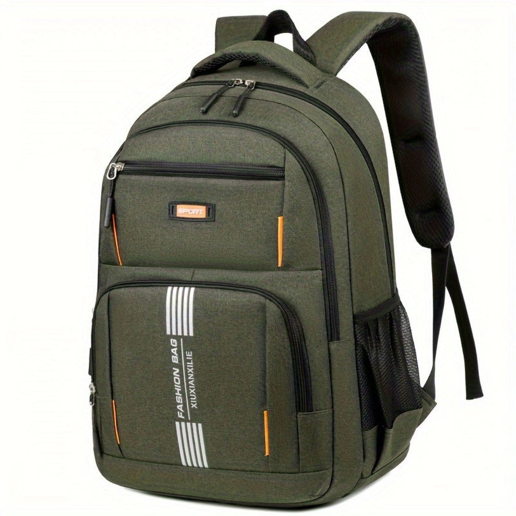 Men’s Laptop Backpack with Multiple Zip Pockets