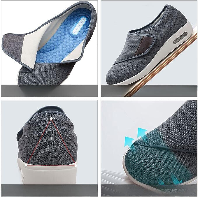 Extra Wide Diabetic Shoes with Adjustable Velcro Straps