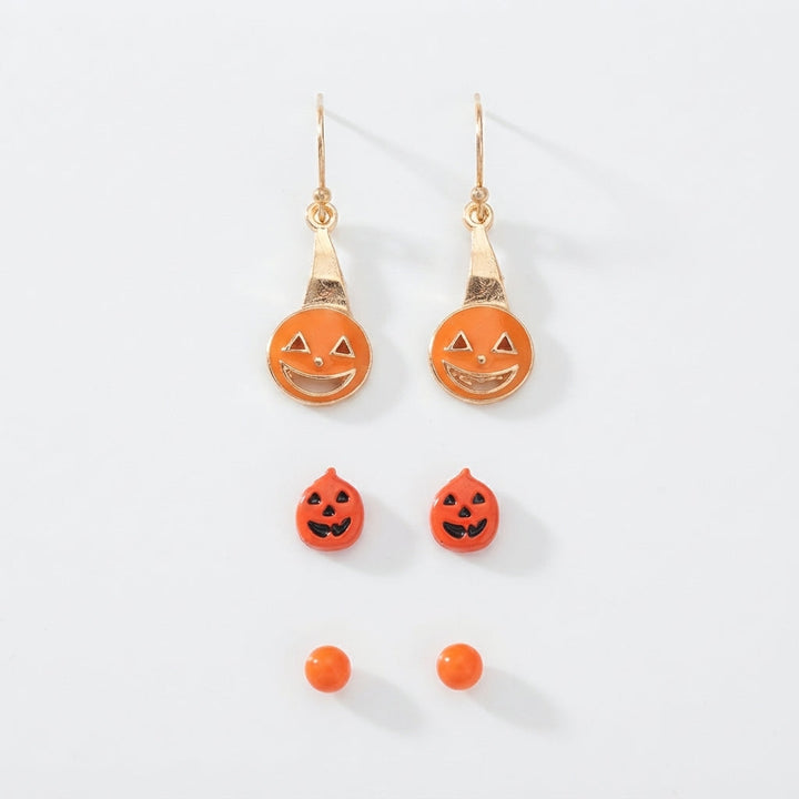 Women's Halloween Spider Cauldron Stud Earrings Set