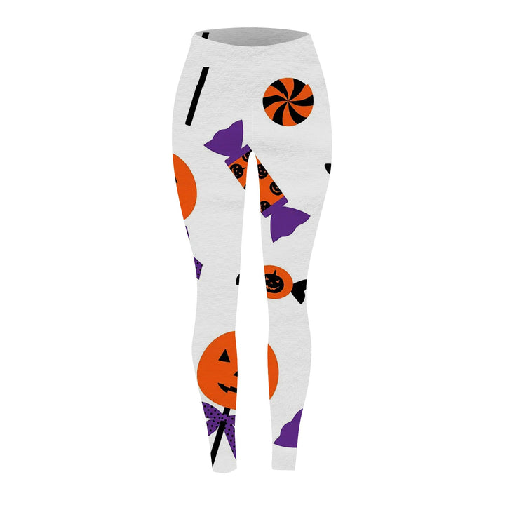 Women's Pumpkin Print Halloween Leggings