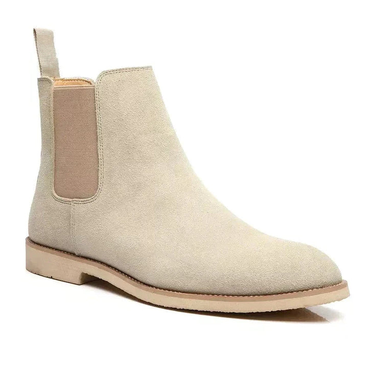 Men's Suede Chelsea Boots with Pull Tab