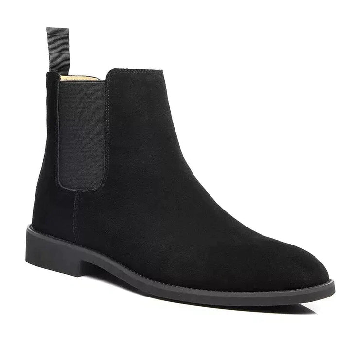 Men's Suede Chelsea Boots with Pull Tab