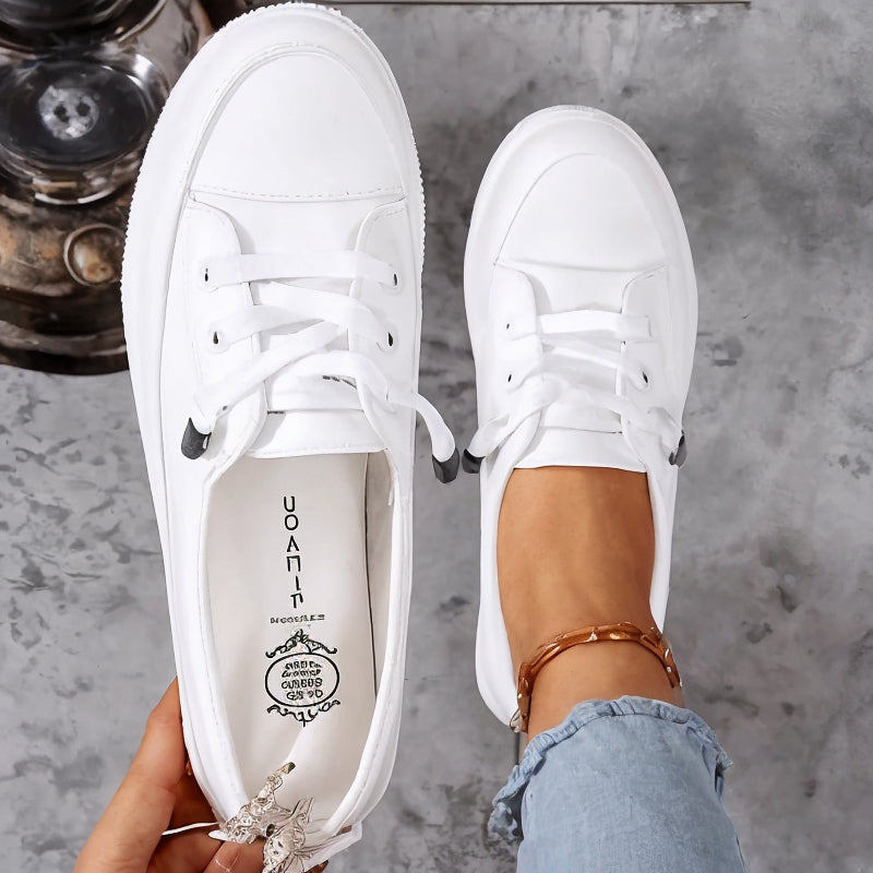 Women's Platform Low-Top Lace-Up Sneakers