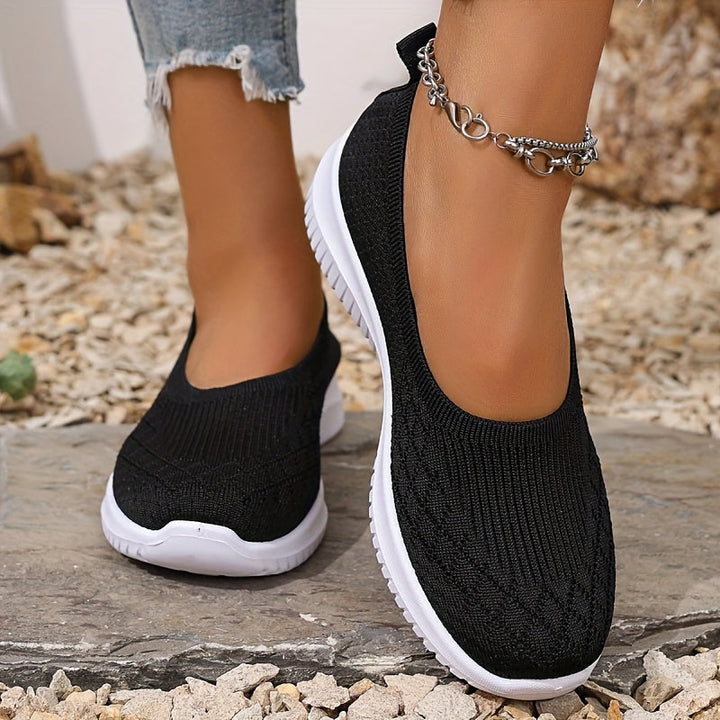 Women's Knit Slip-On Walking Shoes