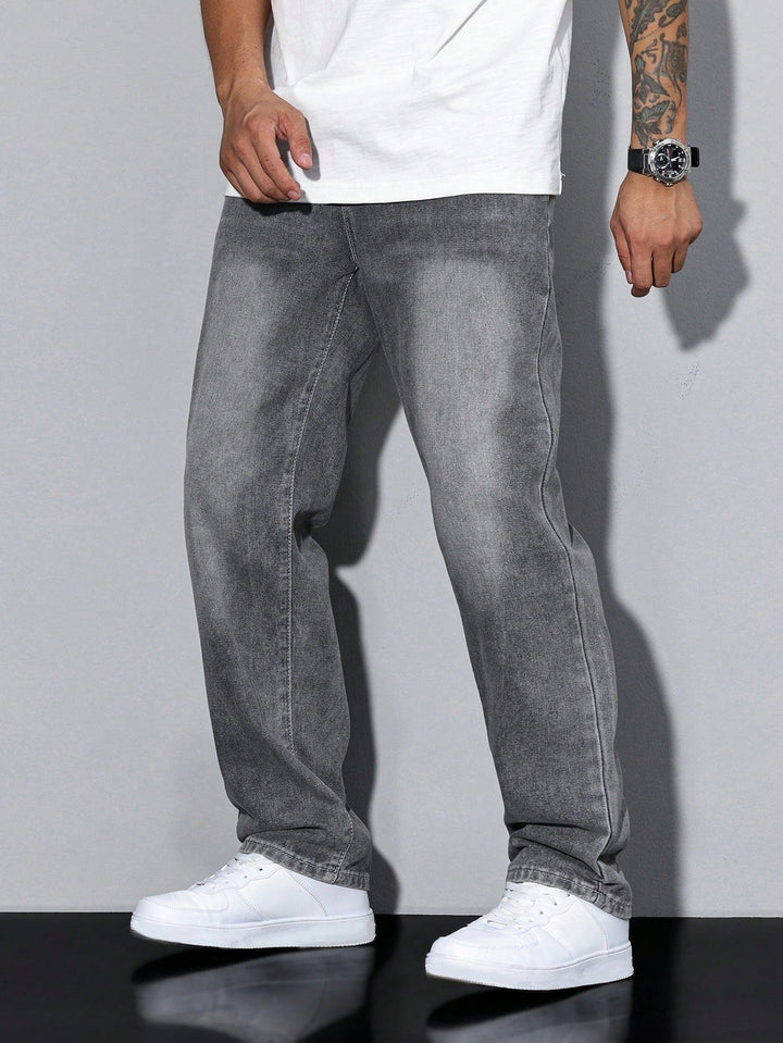 Men's Straight Leg Denim Pants