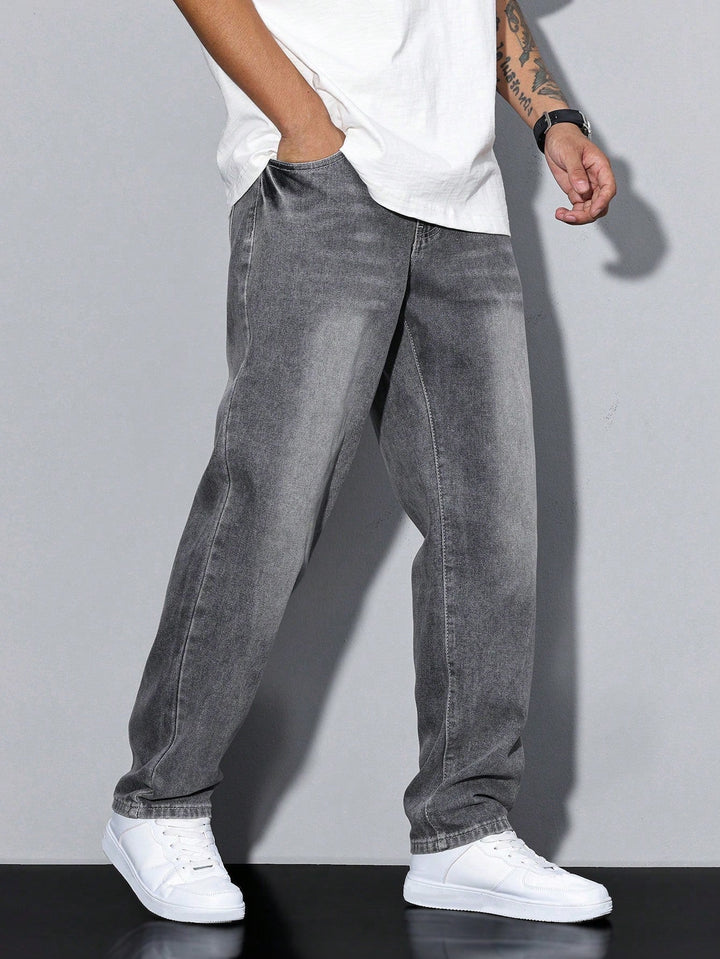 Men's Straight Leg Denim Pants