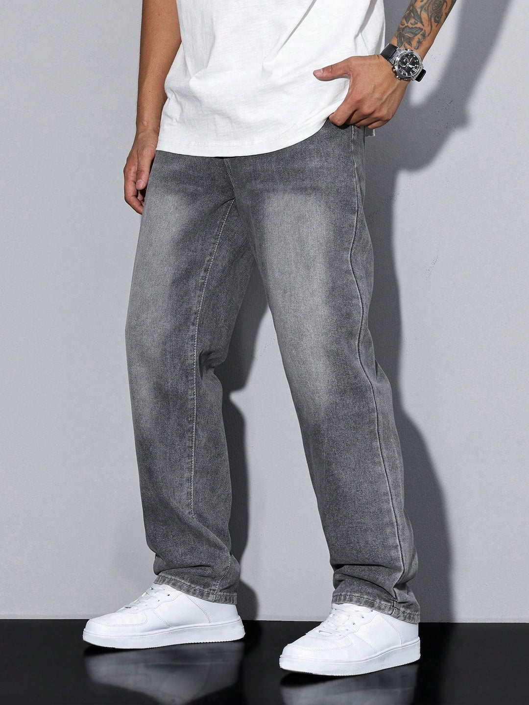 Men's Straight Leg Denim Pants