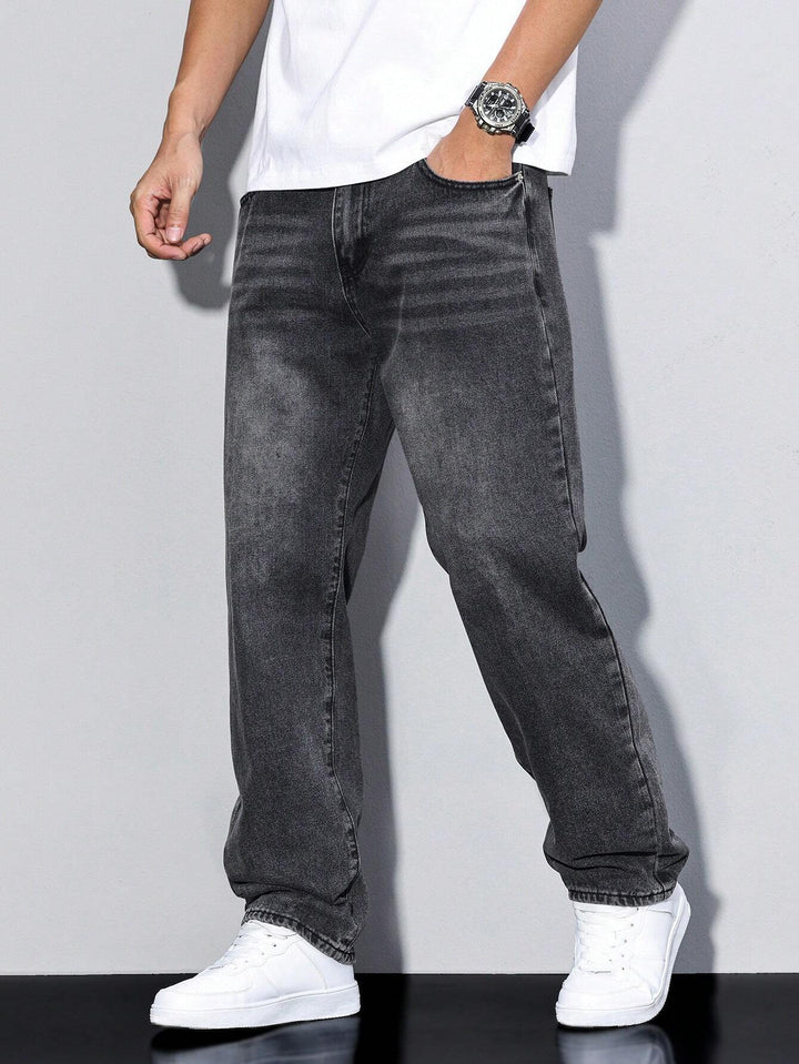 Men's Straight Leg Denim Pants
