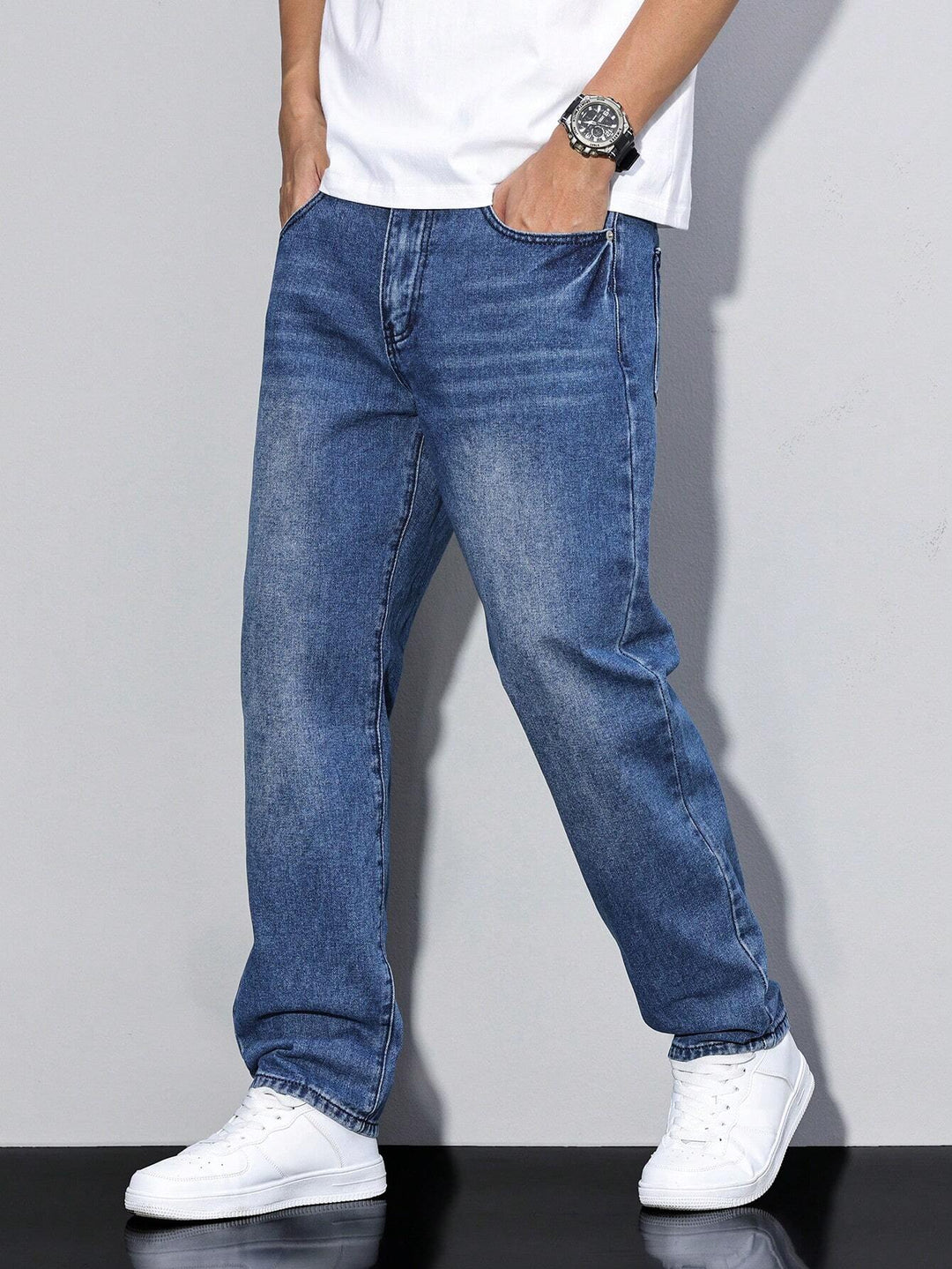 Men's Straight Leg Denim Pants