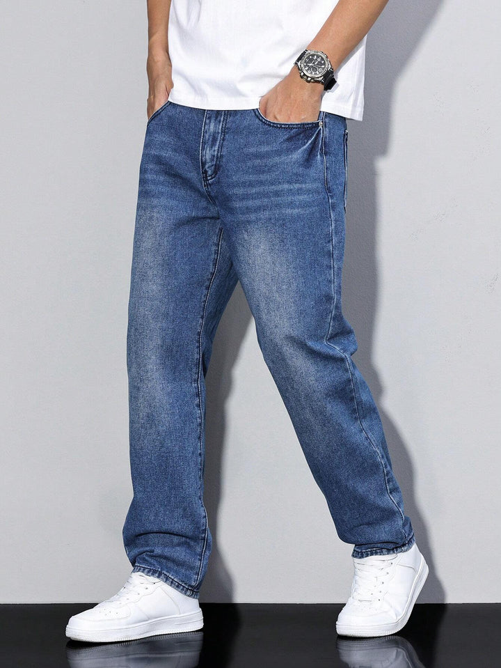Men's Straight Leg Denim Pants