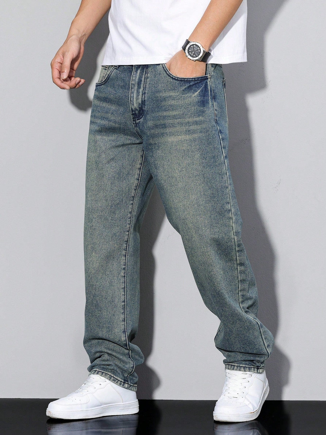 Men's Straight Leg Denim Pants