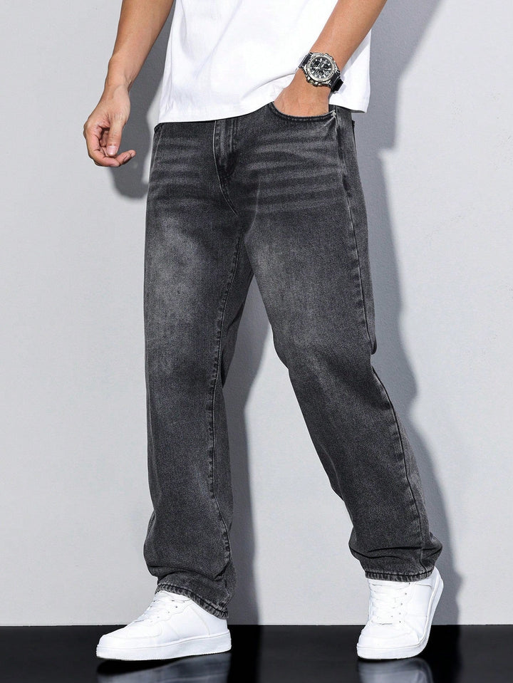 Men's Straight Leg Denim Pants