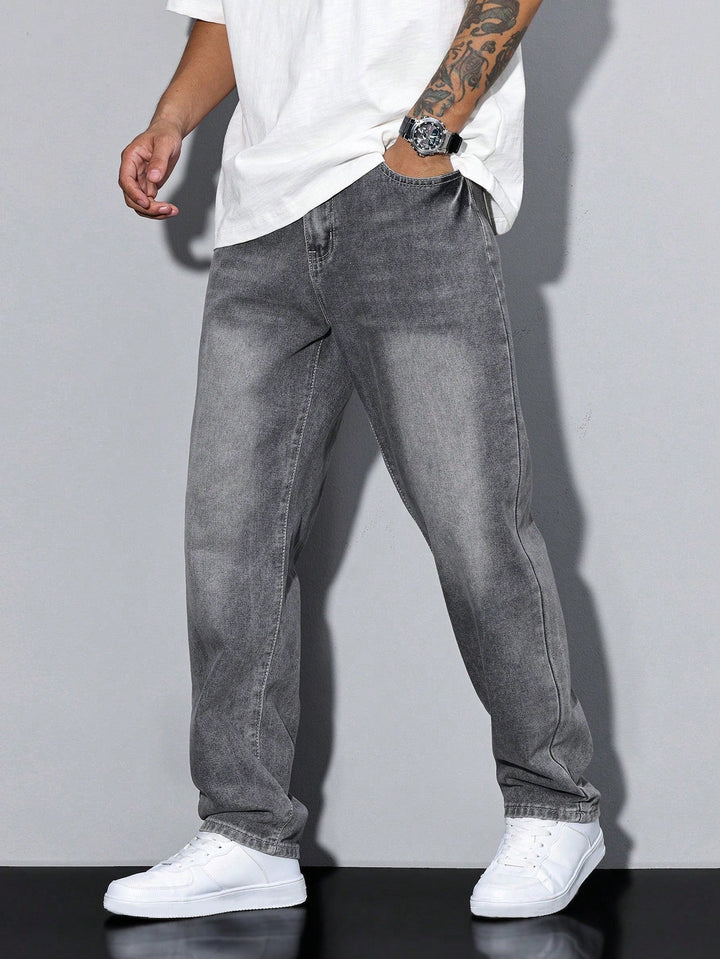 Men's Straight Leg Denim Pants