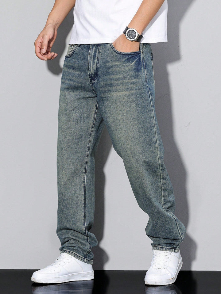 Men's Straight Leg Denim Pants