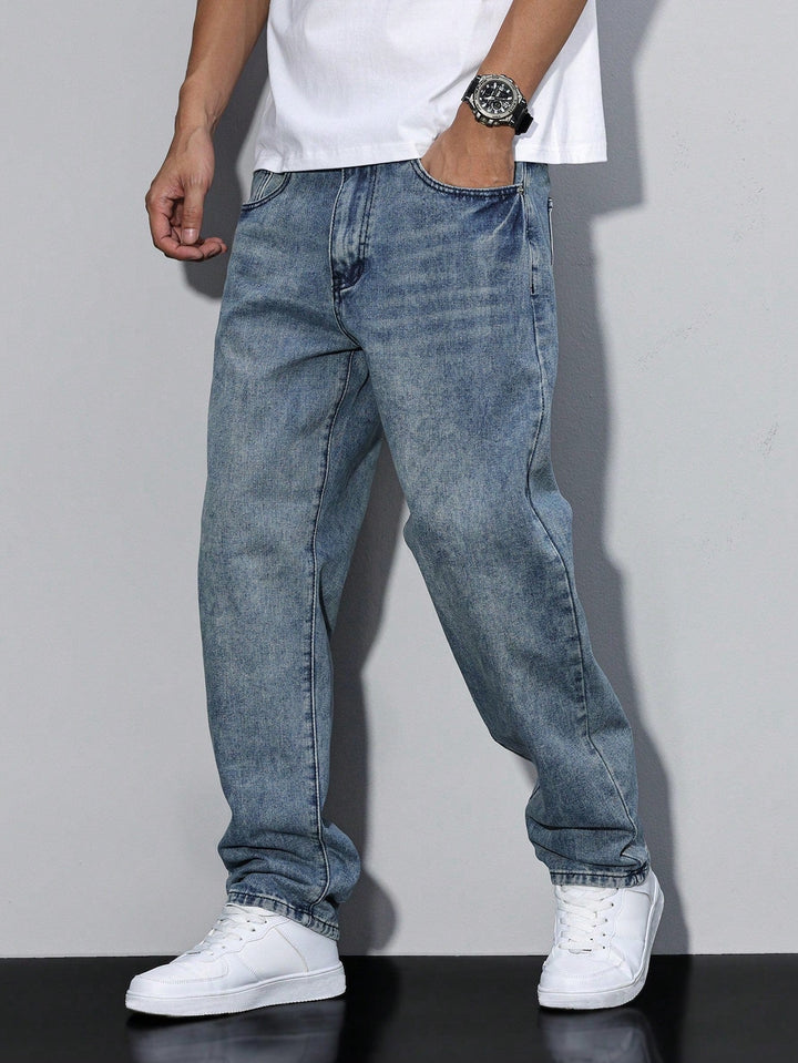 Men's Straight Leg Denim Pants