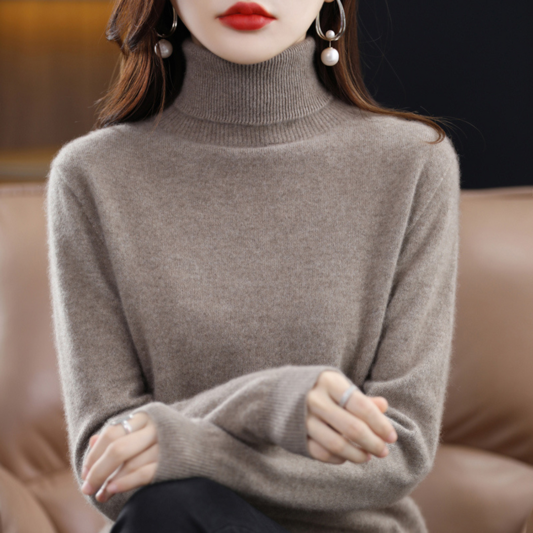 Women's Long Sleeve Turtleneck Sweater