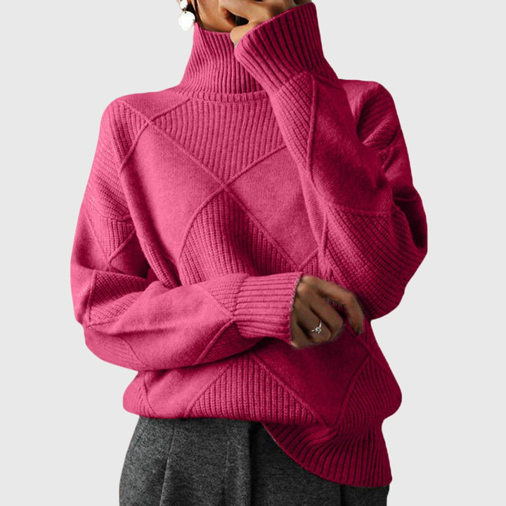 Women's Chunky Knit Turtleneck Sweater
