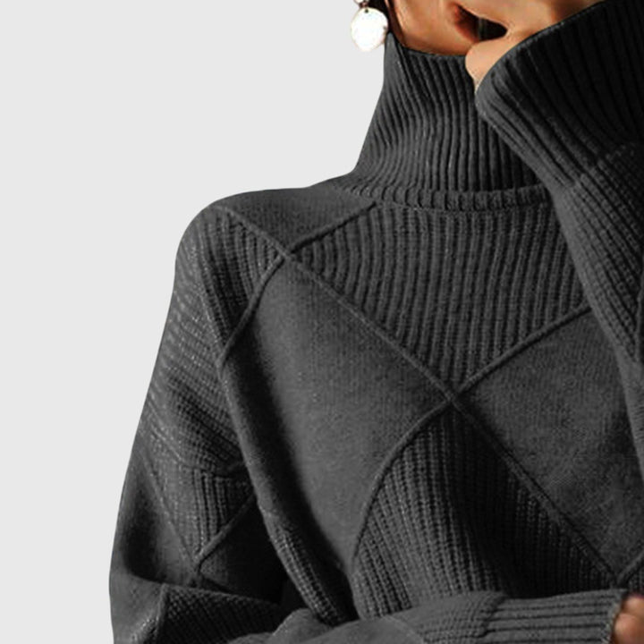 Women's Chunky Knit Turtleneck Sweater