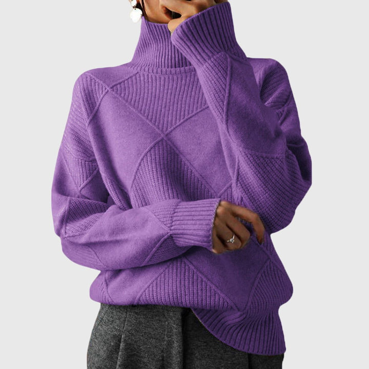 Women's Chunky Knit Turtleneck Sweater
