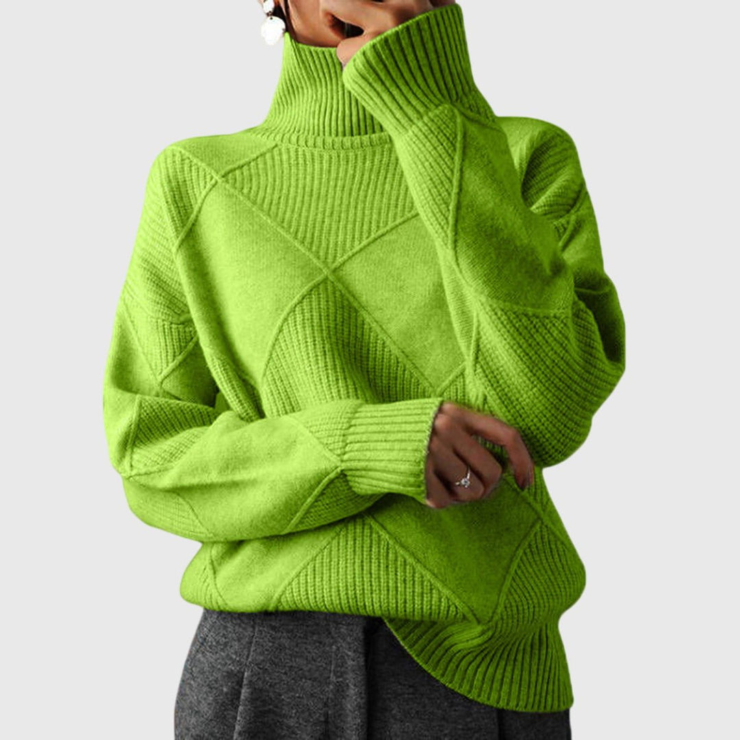 Women's Chunky Knit Turtleneck Sweater