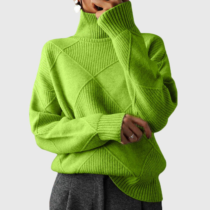 Women's Chunky Knit Turtleneck Sweater