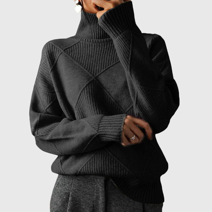 Women's Chunky Knit Turtleneck Sweater
